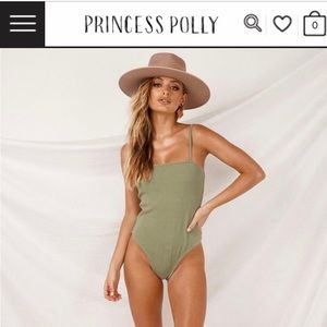 Princess Polly San Jose one piece in sage S